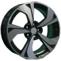 Легковой диск Khomen Wheels KHW1724 7x17 5x108 ET33 60,1 Black-FP