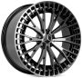 Легковой диск Skill Wheels SL405 9x21 5x112 ET25 66,6 чёрный + полированные спицы